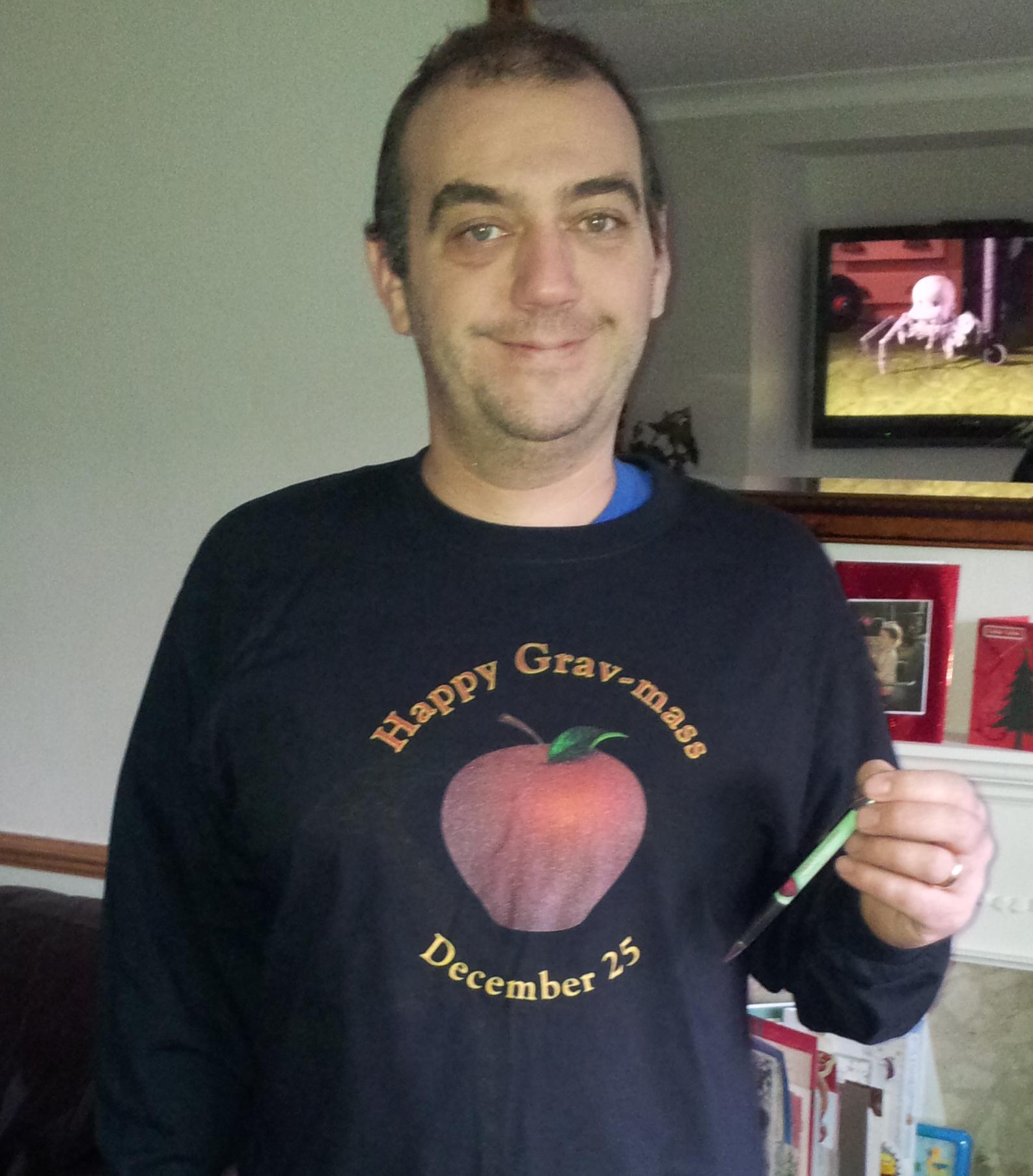 Simon's Grav-mass shirt